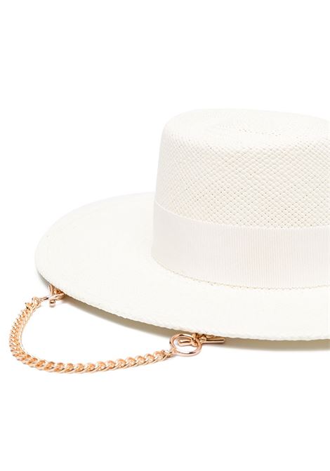 Cappello con decorazione in bianco Ruslan baginskiy - donna RUSLAN BAGINSKIY | GMB035STRPRSCHA035